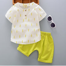 Load image into Gallery viewer, Summer Cotton Linen Boys Clothing Sets - ourcoolkids