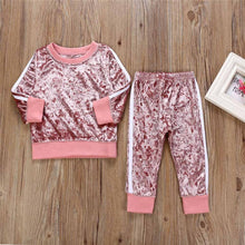 Load image into Gallery viewer, Long Sleeve-o-Neck Girl Clothing Set - ourcoolkids