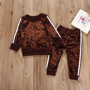 Long Sleeve-o-Neck Girl Clothing Set - ourcoolkids