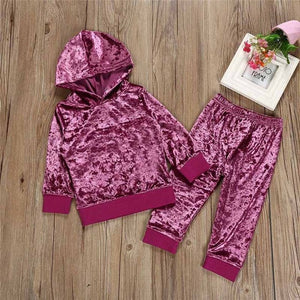 Long Sleeve-o-Neck Girl Clothing Set - ourcoolkids