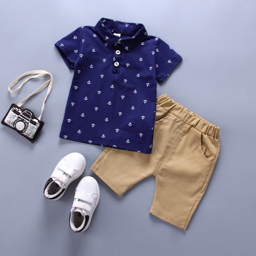 Cotton Anchor Print Infant Clothing For Boy - ourcoolkids
