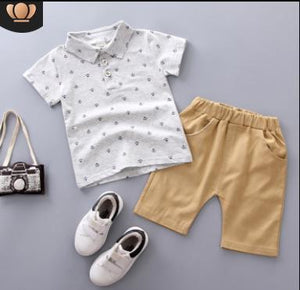 Cotton Anchor Print Infant Clothing For Boy - ourcoolkids