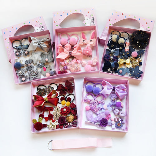 Mix Style Girls Hair Bows Kits Accessories - ourcoolkids